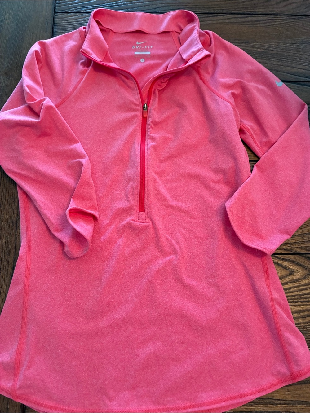 Nike Pink Quarter-Zip Dri-FIT Pullover